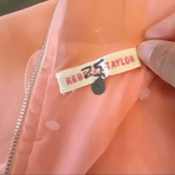 Rebecca Taylor Silk Dress Peach Colored Size 0 - Picture 13 of 13